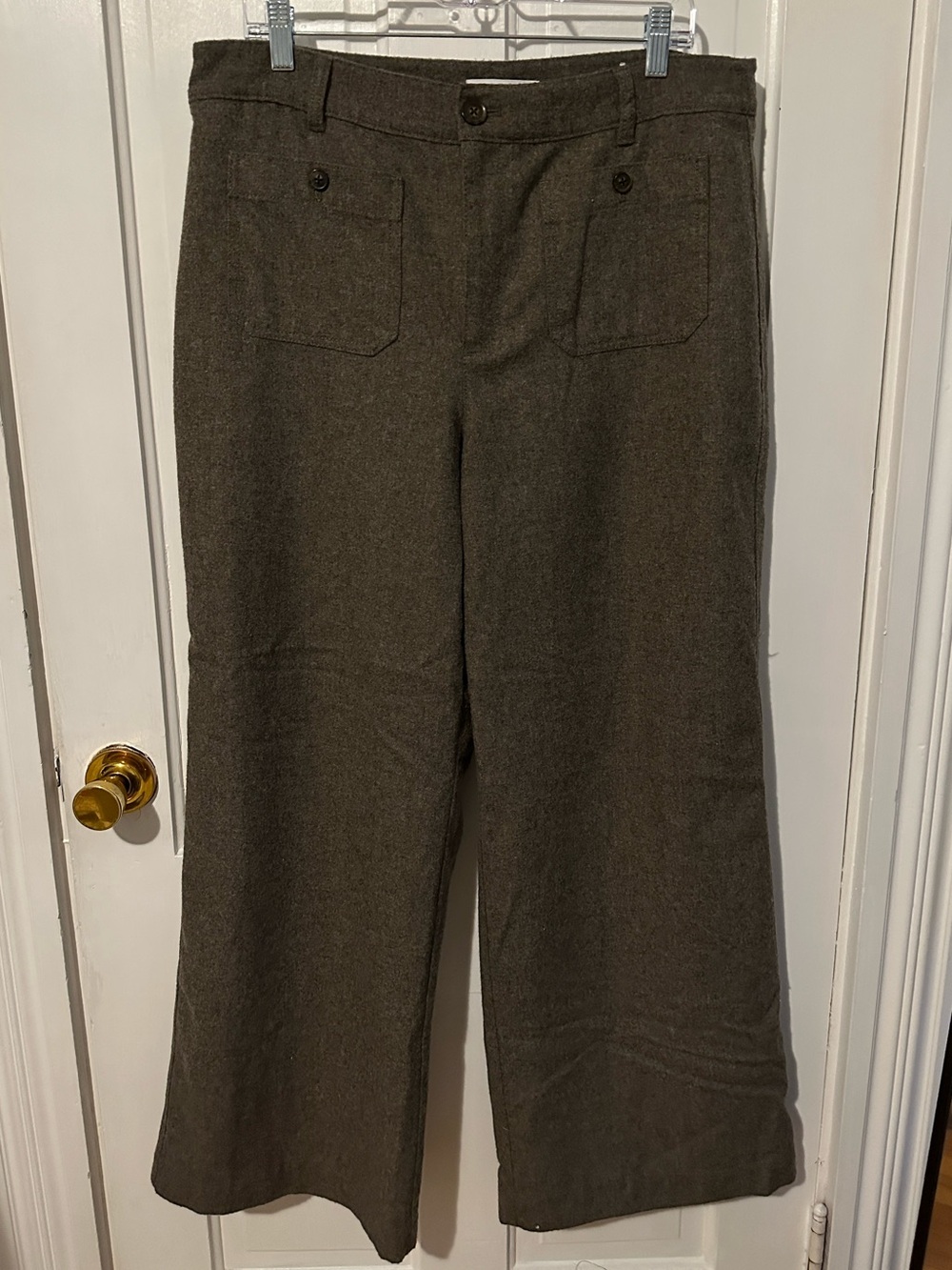 LOFT The Palmer Wide-Leg Wool Blend Pants